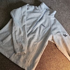 Gray Fleece Zip-Up Jacket
